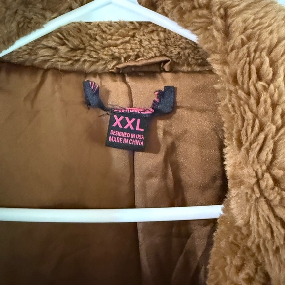 Rock & Roll Cowgirl Brown Faux Fur Jacket - Picture 2 of 7